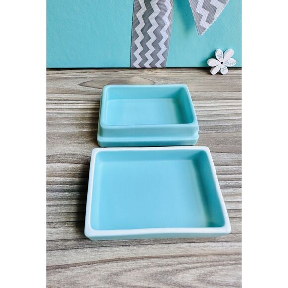 Tiffany & Co. Blue Trinket Box, 4 x 2" - Picture 3 of 5